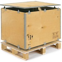 Foldable, Plywood Pallet And Export Boxes, 780x580x580mm - 24 Packaging  Supplies : Cardboard Boxes, Bags, Labels
